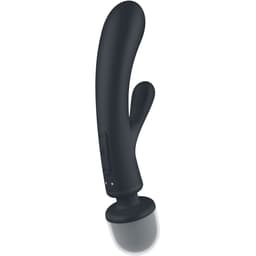 Satisfyer Triple Lover von der Seite, Rabbit-Arm für die Klitoris im Detail