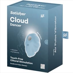 Originalverpackung des Satisfyer Cloud Dancer mit Produktabbildung