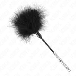 Kink Federstab mit Strassgriff – Federkitzler mit Glitzergriff – 27 cm, Ansicht 8