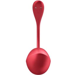 Satisfyer Shiny Petal in gebogener Form beim Anlegen mit gut sichtbaren Konturen