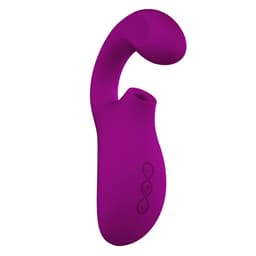 Verpackung des Lelo Enigma Massagegeräts in Tiefrosen in typischer Produktfoto-Perspektive