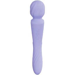 Lelo Switch Wanda doppelseitiger Vibrator, liegend auf hellem Untergrund von oben fotografiert