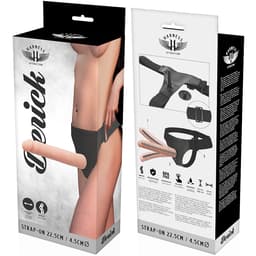 Harness Attraction Strap-on klassisch – Modellserie – Derick – beweglich (22,5 cm / Ø 4,5 cm), Ansicht 46