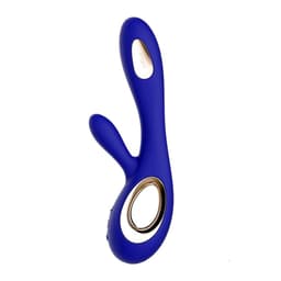 Lelo Soraya Wave von der Seite mit externem Stimulator im Detail