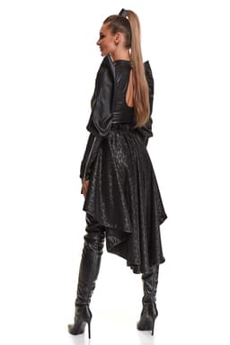 Demoniq Black Rose Rock, Rückenansicht mit dem langen Saum bis zur Wade