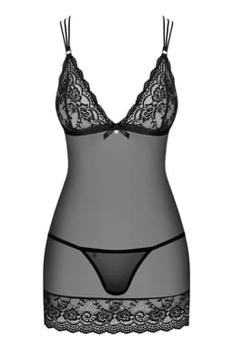 Obsessive 854 Chemise mit passendem String, Gesamtansicht