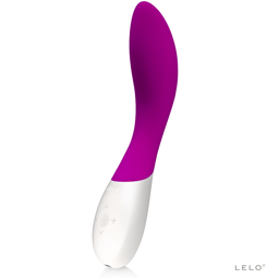 Lelo Mona Wave in Deep Rose von der Seite mit wellenförmiger Spitze