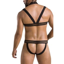 Passion Jacob Herren-Dessous-Set in Nahaufnahme des Materials