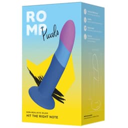 Noppenstruktur des Romp Piccolo Silikon-Dildos in Nahaufnahme