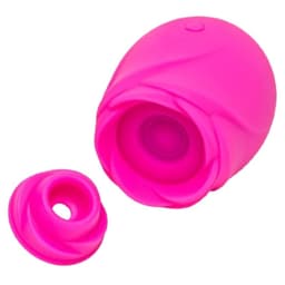 ROMP Rose rosenförmiger Klitoris-Druckwellenvibrator, Bedienknöpfe für die zehn Intensitätsstufen in der Nahaufnahme