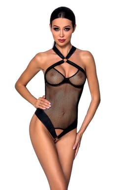 Passion Body in Schwarz, Gesamtansicht von vorn, Ansicht bei natürlichem Licht