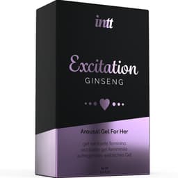 Faltschachtel des INTT Excitation Gels mit Produktbeschreibung im Überblick