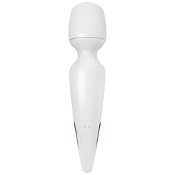 Satisfyer Wand-er Land XXL-Wand-Massager, in der Hand gehalten, XXL-Format im Größenvergleich
