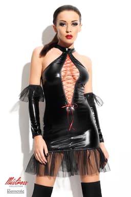 Demoniq Martha Kleid mit passendem T-String, Set-Ansicht der Teile