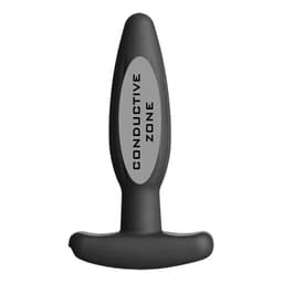ElectraStim Rocker Small von der Seite, geriffelter Schaft und konische Form im Detail
