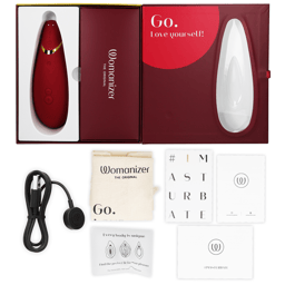 Verpackung des Womanizer Premium 2 Klitorisstimulator – Produktfoto in Studioqualität