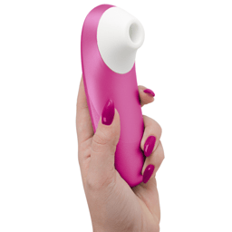 Womanizer Pro Vibrant Klitoral-Stimulator in Pink, Gesamtansicht