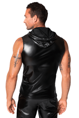 Noir Handmade Men Chaos Kapuzenshirt, Detailansicht der Kapuze