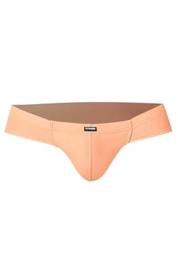 Cut4Men Hybrid Cheeky Brief Slip in Pfirsich, Rückansicht mit erkennbaren Schnittdetails