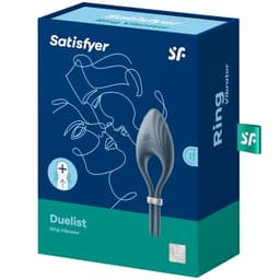 Verpackung des Satisfyer Duelist Vibro-Penisrings mit Produktabbildung