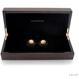 Lelo Luna Beads 20K Gold Vaginalkugeln, beide Kugeln einzeln im Detail