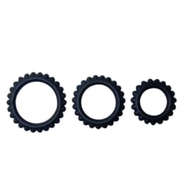 Baile Titan Cockring Set, Gesamtansicht aller drei Ringe, im Detail dargestellt