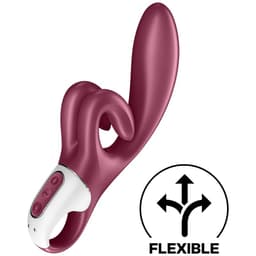 Satisfyer Touch Me Rabbit-Vibrator, Rückansicht, Studioaufnahme auf weißem Hintergrund