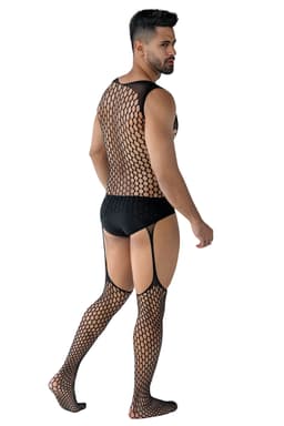 Cut4Men Bodystocking, Detailansicht des ouvert geschnittenen Bereichs