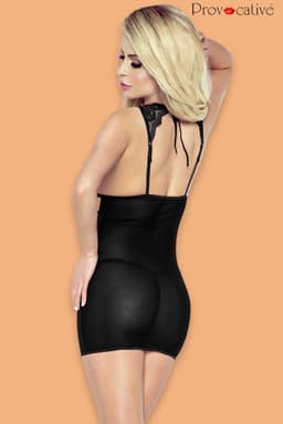 Provocative Seduction Chemise, im Größenvergleich getragen, aus leicht erhöhter Perspektive