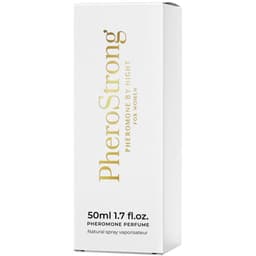 Verpackung des PheroStrong by Night Pheromon-Parfums für Frauen mit Angabe des Inhalts