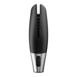 Satisfyer Power Masturbator von der Seite mit Ringgriff und Bedientasten im Detail