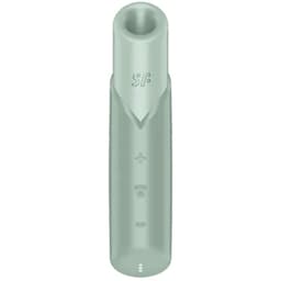 Satisfyer Naughty Kiss Wave Mini-Klitoris-Stimulator in Aquamarin, Gesamtansicht
