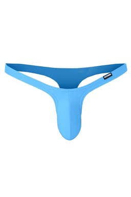 Cut4Men Micro Thong Slip in Blau, Rückansicht mit erkennbaren Schnittdetails