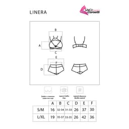 Livco Corsetti Linera Dessous-Set in Schwarz, Nahaufnahme von Gewebe und Nahtverarbeitung