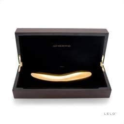 Lelo Inez 24K Gold Klitorisvibrator mit Ladegerät und Satinbeutel