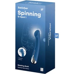 Satisfyer Spinning G-Spot 1 in den Farben Blau und Rot in natürlichem Licht fotografiert