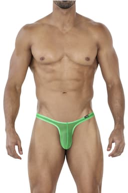 Cut4Men Micro Thong in Türkis, komplette Vorderansicht des Herren-Slips