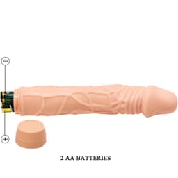 Baile Bob Vibrator mit 22,5 cm im Größenvergleich, Produktansicht in hoher Auflösung