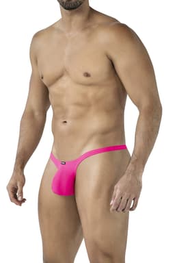 Cut4Men Bulge String Plus in Pink, komplette Vorderansicht des Herren-Slips