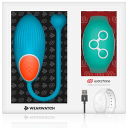 Wearwatch Egg mit WatchMe-Smartwatch am Handgelenk – Studioaufnahme