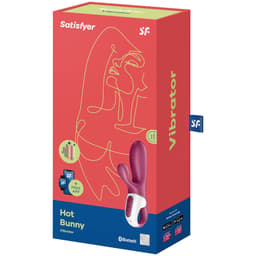 Verpackung des Satisfyer Hot Bunny, in ruhiger Produktinszenierung