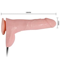 Handpumpe des aufblasbaren Baile Dildos mit Ablassventil in Nahaufnahme