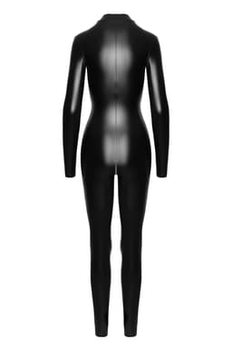 Noir Handmade Catsuit, Nahaufnahme des Powerwetlook-Materials