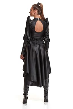 Demoniq Black Rose Rock, Rückenansicht mit dem langen Saum bis zur Wade