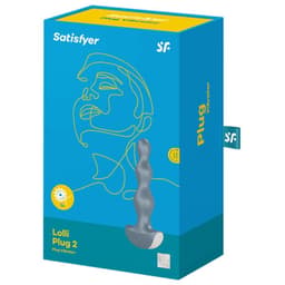 Satisfyer Lolli Plug 2 Analplug im direkten Größenvergleich zu einer Hand