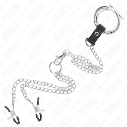 Kink Chrom-Penisring in der Hand gehalten, Ringgrößen im Größenvergleich