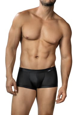 Cut4Men Split Exposure Trunk Boxershorts in Schwarz, Rückansicht mit erkennbaren Schnittdetails