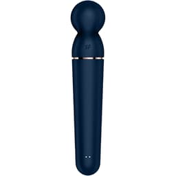Satisfyer Planet Wand-er von der Seite, runder genoppter Massagekopf im Detail