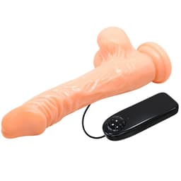 Originalverpackung des Baile Vibrator mit breitem Kopf mit Produktabbildung und Herstellerangaben