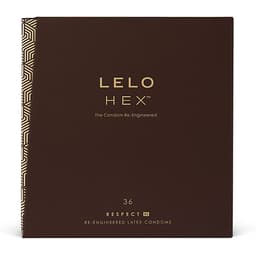 LELO HEX Respect XL Kondom mit sechseckiger Wabenstruktur im Detail